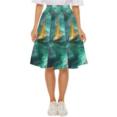 Double Exposure Flower Classic Short Skirt by Cemarart