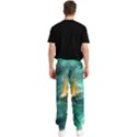 Mountains Sunset Landscape Nature Men s Elastic Waist Pants View2