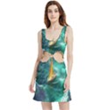 Valley Night Mountains Velour Cutout Dress View1