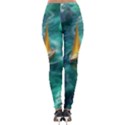 Valley Night Mountains Lightweight Velour Leggings View2