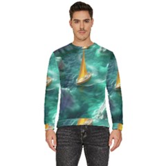 Valley Night Mountains Men s Fleece Sweatshirt by Cemarart