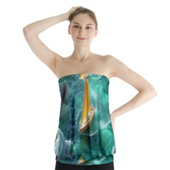 Dolphin Sea Ocean Strapless Top by Cemarart