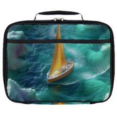 Dolphin Sea Ocean Full Print Lunch Bag by Cemarart