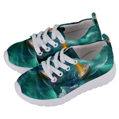 Dolphin Sea Ocean Kids  Lightweight Sports Shoes by Cemarart