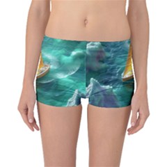 Dolphins Sea Ocean Boyleg Bikini Bottoms by Cemarart