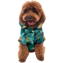 Dolphin Swimming Sea Ocean Dog Coat by Cemarart