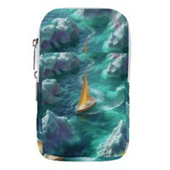 Dolphin Sea Ocean Waist Pouch (large) by Cemarart