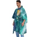 Dolphin Sea Ocean Men s Hooded Rain Ponchos View2