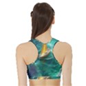 Moon Moonlit Forest Fantasy Midnight Sports Bra with Border View2