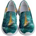 Moon Moonlit Forest Fantasy Midnight Kids Lightweight Slip Ons View1