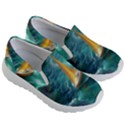 Moon Moonlit Forest Fantasy Midnight Kids Lightweight Slip Ons View3