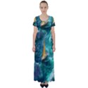 Dolphins Sea Ocean Water High Waist Short Sleeve Maxi Dress View1