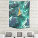 Dolphins Sea Ocean Water Medium Tapestry View2