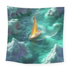 Dolphins Sea Ocean Water Square Tapestry (large) by Cemarart