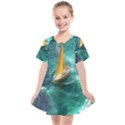 Dolphins Sea Ocean Water Kids  Smock Dress View1