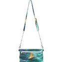 Silk Waves Abstract Mini Crossbody Handbag View2