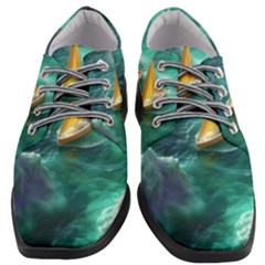 Countryside Landscape Nature Women Heeled Oxford Shoes by Cemarart