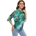 Countryside Landscape Nature Women s Quarter Sleeve Pocket Shirt View2