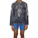 Lion King Of The Jungle Nature Kids  Long Sleeve Swimwear View1