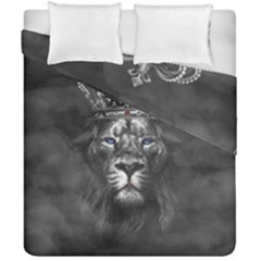 Lion King Of The Jungle Nature Duvet Cover Double Side (california King Size) by Cemarart