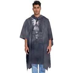 Lion King Of The Jungle Nature Men s Hooded Rain Ponchos by Cemarart