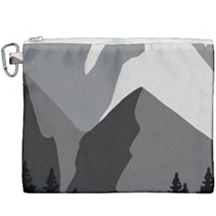 Mountain Wolf Tree Nature Moon Canvas Cosmetic Bag (xxxl) by Cemarart