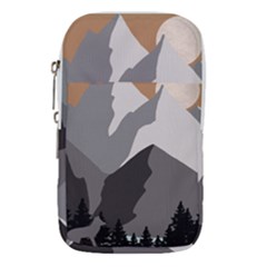 Mountain Wolf Tree Nature Moon Waist Pouch (large) by Cemarart