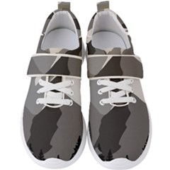 Mountain Wolf Tree Nature Moon Men s Velcro Strap Shoes by Cemarart