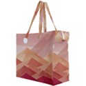 Mountains Sunset Landscape Nature Canvas Travel Bag View2