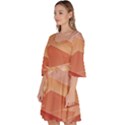 Mountains Sunset Landscape Nature Velour Kimono Dress View2