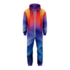 Valley Night Mountains Hooded Jumpsuit (kids)