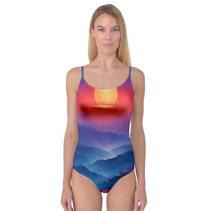 Valley Night Mountains Camisole Leotard 