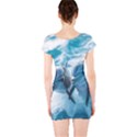 Dolphin Swimming Sea Ocean Short Sleeve Bodycon Dress View2