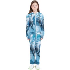 Dolphin Swimming Sea Ocean Kids  Tracksuit by Cemarart