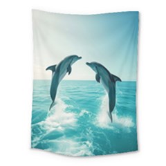 Dolphin Sea Ocean Medium Tapestry