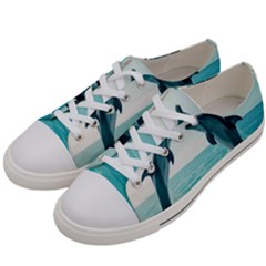 Dolphin Sea Ocean Women s Low Top Canvas Sneakers by Cemarart