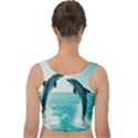 Dolphin Sea Ocean Velvet Crop Top View2