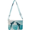 Dolphin Sea Ocean Double Gusset Crossbody Bag View2