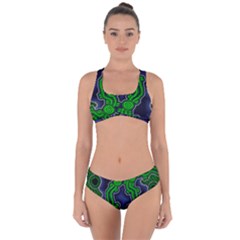 Authentic Aboriginal Art - After The Rain Criss Cross Bikini Set by hogartharts