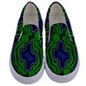 Authentic Aboriginal Art - After The Rain Kids  Canvas Slip Ons View1