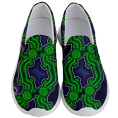 Authentic Aboriginal Art - After The Rain Men s Lightweight Slip Ons by hogartharts