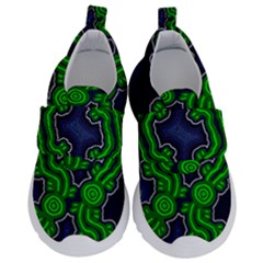 Authentic Aboriginal Art - After The Rain Kids  Velcro No Lace Shoes by hogartharts