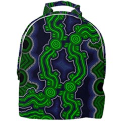 Authentic Aboriginal Art - After The Rain Mini Full Print Backpack by hogartharts