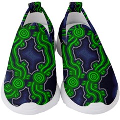 Authentic Aboriginal Art - After The Rain Kids  Slip On Sneakers by hogartharts