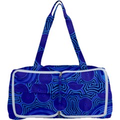 Authentic Aboriginal Art - Rivers Around Us Multi Function Bag by hogartharts