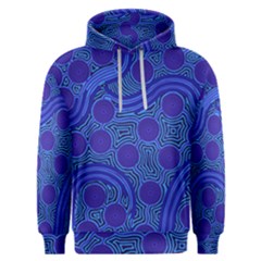 Authentic Aboriginal Art - Rivers Around Us Men s Overhead Hoodie