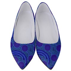 Authentic Aboriginal Art - Rivers Around Us Women s Low Heels by hogartharts