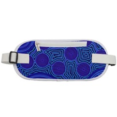 Authentic Aboriginal Art - Rivers Around Us Rounded Waist Pouch by hogartharts