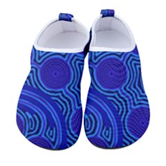 Authentic Aboriginal Art - Rivers Around Us Kids  Sock-style Water Shoes by hogartharts