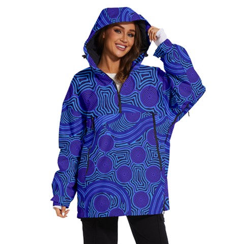 Authentic Aboriginal Art - Rivers Around Us Women s Ski And Snowboard Jacket